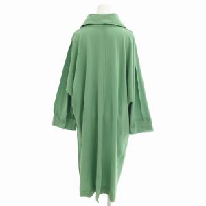 me ISSEY MIYAKE 美品 21SS シャツコート ハイネック ロング 緑 グリーン