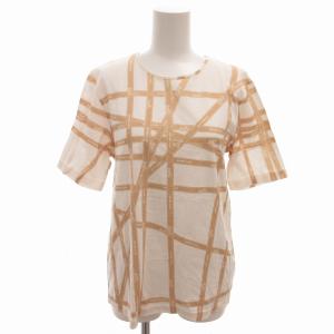 HERMÈS マルジェラ期　リボン柄長袖TシャツMサイズ HERMES エルメス ボルデュック柄 長袖Tシャツ リボン マルジェラ