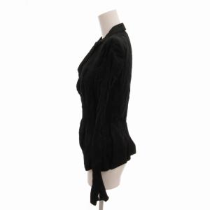 PRADA シワ加工 テーラードジャケット 40 ブラック