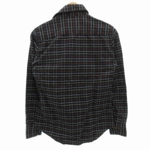 VIVIENNE WESTWOOD MAN カジュアルシャツ 長袖 チェック オーブロゴ ワンポイント 44 L 紺 ネイビー /GV EC