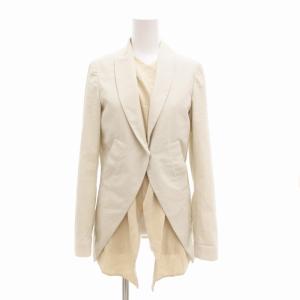 テーラードジャケット シングル スナップボタン 38 S ベージュ /TZ EC