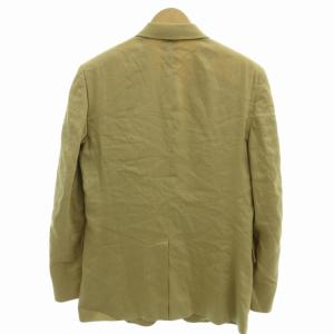 PRADA テーラードジャケット ブレザー ビジネス 3B 総裏地 リネン 麻 50R XL ベージュ