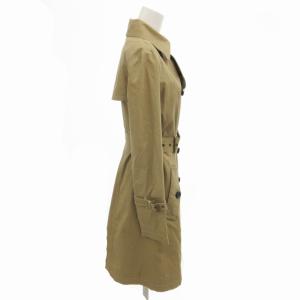 BURBERRY BLUE LABEL 美品 トレンチコート ダブル 裏地ノバチェック ライナー付き ロング 36 S ベージュ