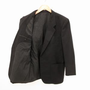 COMME des GARCONS HOMME 美品 テーラードジャケット ブレザー シングル 2B ウール S 黒 ブラック