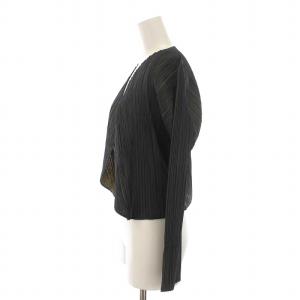 PLEATS PLEASE ISSEY MIYAKE イッセイミヤケ カーディガン プリーツ 3 カーキ PP41-J0413