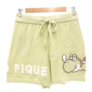 ルームウェア スーパーマリオ コラボ ショートパンツ F 緑 グリーン キャラクター刺繍 /NL GY06