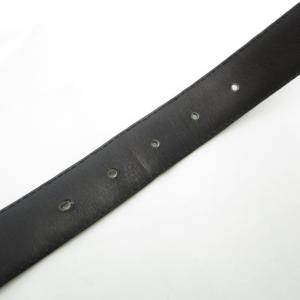 GUCCI ベルト コブラ レザー 黒 ブラック ロゴデザイン スクエアバックル 100/40 /YJ GY06