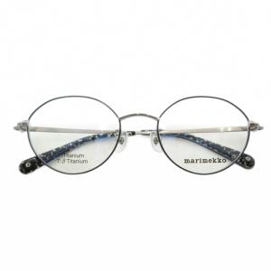 美品 メガネ サングラス 4819 135 シルバーカラー 黒 ブラック ラウンド型フレーム /YJ GY06