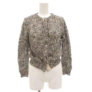 シルクカーディガン ニット 長袖 メッシュ XXS グレー /GV GY06
