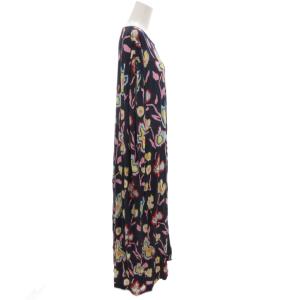 PS Paul Smith ワンピース ロング XL マルチカラー 花柄 ラウンドネック ノースリーブ /KR GY06