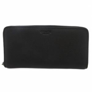 長財布 ウォレット ラウンドファスナー ロゴ レザー 黒 ブラック /GV GY06