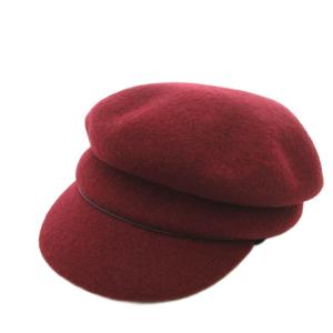 キャスケット 帽子 ウール 赤 レッド /FF GY06