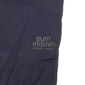 gymmaster スウェットパンツ L 紺 ネイビー 黒 ブラック バイカラー リブ裾 ベルト付き /ML GY12