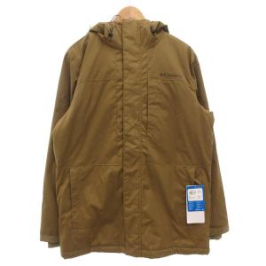 タグ付き リーフトレイルパーカー オムニヒート マウンテンジャケット 中綿 フェイクファー ロゴ L 茶