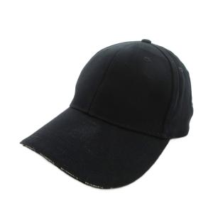 ラインロゴ ベースボールキャップ 帽子 黒 ブラック /UO GY12