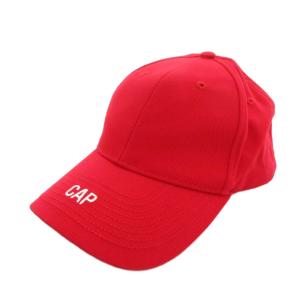 6パネルキャップ CAP ロゴ刺繍 赤 /UO GY12