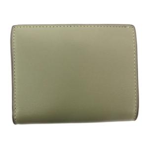 COACH CT985 エライザ スモール ウォレット 三つ折り財布 ロゴ 緑 グリーン /JS GY06