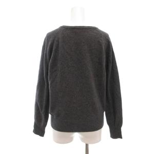 SEE BY CHLOE ニット セーター ウール F34 グレー Vネック スパンコール装飾 長袖 /NL GY06