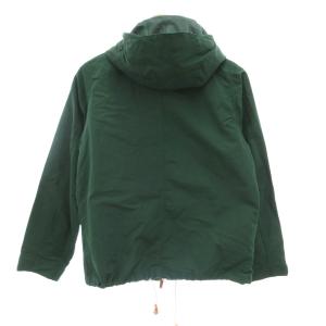 マウンテンパーカー ジップアップ M 緑 グリーン フード付き フラップ