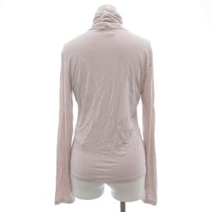 Max Mara LEISURE Tシャツ カットソー M タートルネック 長袖 ピンク /AE GY06