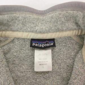 Patagonia 美品 プルオーバー L 灰色 グレー 長袖 ハーフジップ 無地 /SJ GY06