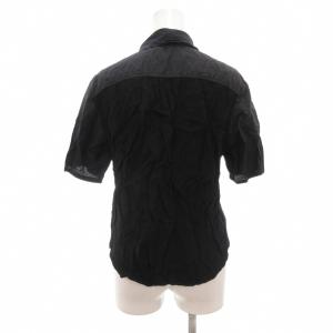 Y's Red Label シャツ 2 黒 ブラック 半袖 レギュラーカラー /NL GY06