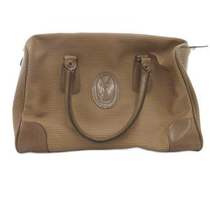 YVES SAINT LAURENT ハンドバッグ ベージュ 角切り替え 持ち手付け根金具 /KR GY06