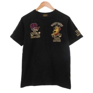 Tシャツ M 綿 チキチキマシン猛レース 刺繍 ワッペン プリント 黒 ブラック /SX GY06