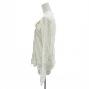 COMME des GARCONS COMME des GARCONS コムコム カットソー M 白 ホワイト 長袖 ラウンドネック 花モチーフ AD2011 /SJ GY06