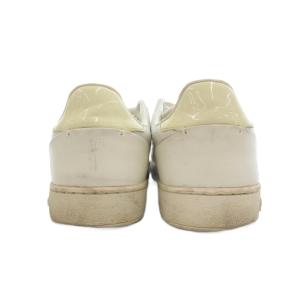 LOUIS VUITTON ローカット スニーカー シューズ レザー 38 白 ホワイト /UO GY06