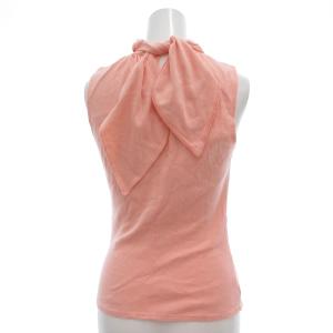 BURBERRY BLUE LABEL カットソー 38 ロゴ 刺繍 ノースリーブ ピンク /AE GY06