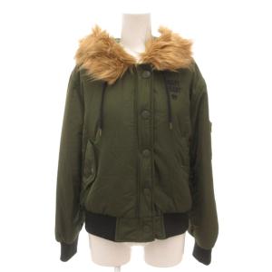 ジャケット N3B M カーキ 長袖 フード付き ファー付き /KR GY06