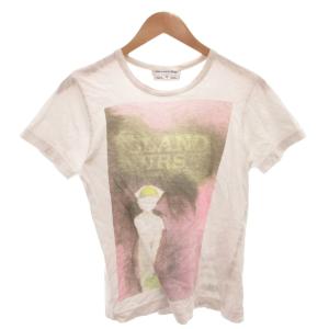 Tシャツ カットソー ロゴ プリント 半袖 M 白 ホワイト /FF GY06