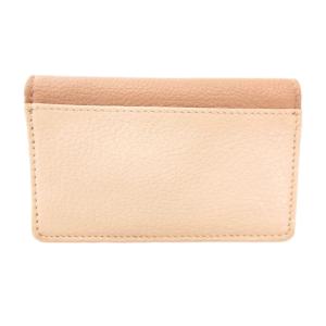miumiu カードケース 名刺入れ レザー リボン ロゴ 茶 ブラウン ベージュ /JS GY06