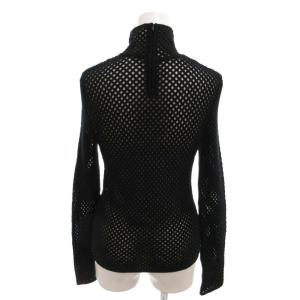 VALENTINO メッシュニット ハイネック 長袖 黒 ブラック /YJ GY06