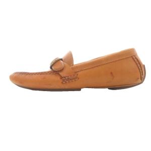 RALPH LAUREN ドライビングシューズ ラウンドトゥ レザー 6 1/2 キャメル /YJ GY12