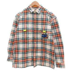 JEANS シャツ S 長袖 オーバーサイズ チェック柄 マルチカラー /AE GY12