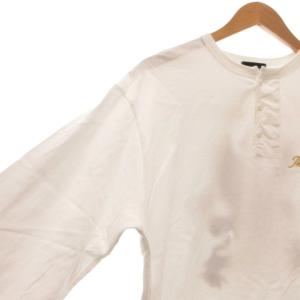 Schott CHERRY BLOSSOMS EAGLE ヘンリーネック 長袖Tシャツ Mトップス 刺繍 782-4130004