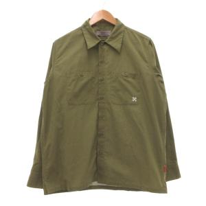 ワークシャツ STANDARD WORK SHIRTS F 刺繍 カーキ OL-109-022 /SX