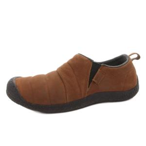 KEEN ハウザー ツー レザー シューズ スリッポン 茶 ブラウン1023857 /FF GY12