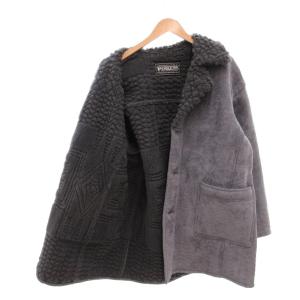PENDLETON フェイクムートンコート ステッチデザイン 裏ボア L グレー /YJ GY12