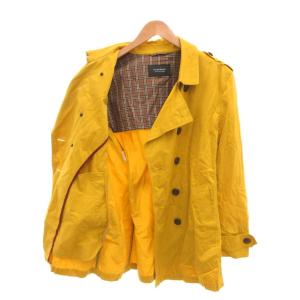 BURBERRY BLACK LABEL トレンチコート スプリング ハーフ丈 裏ノバ  LL 黄 イエロー /YJ GY12
