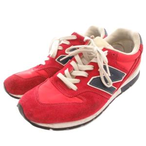 CM996 ローカットスニーカー スエード 26.5cm レッド