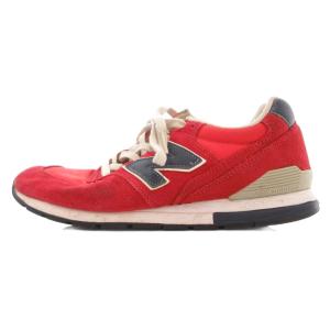New Balance CM996 ローカットスニーカー スエード 26.5cm レッド