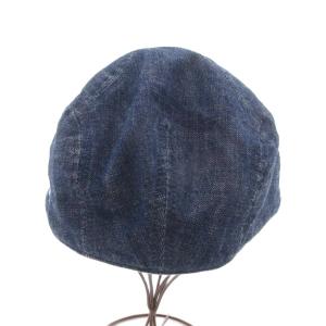 桃太郎ジーンズ MOMOTARO JEANS ハンチング帽 デニム F 紺 ネイビー 無地 /TQ GY12