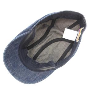 桃太郎ジーンズ MOMOTARO JEANS ハンチング帽 デニム F 紺 ネイビー 無地 /TQ GY12