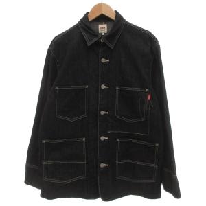 美品 デニムジャケット カバーオール M ジージャン Gジャン ダークインディゴ /AE GY12