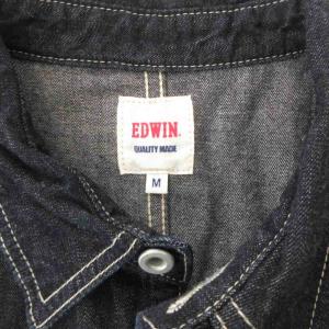 EDWIN 美品 デニムジャケット カバーオール M ジージャン Gジャン ダークインディゴ /AE GY12