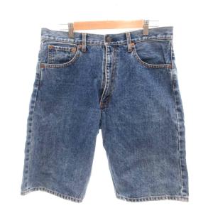 デニムショートパンツ W34 インディゴブルー
