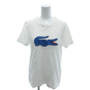 Tシャツ カットソー 半袖 ビッグロゴプリント XS 白 ホワイト /YJ GY12